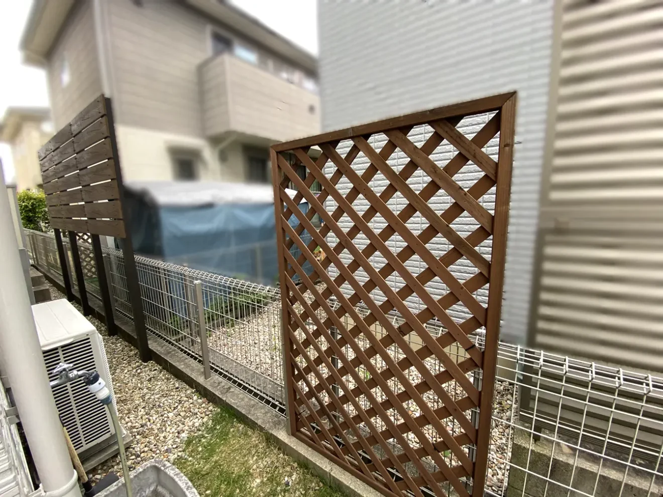 写真：リフォーム前のフェンス - 福田造園の施工事例（愛知県豊田市）