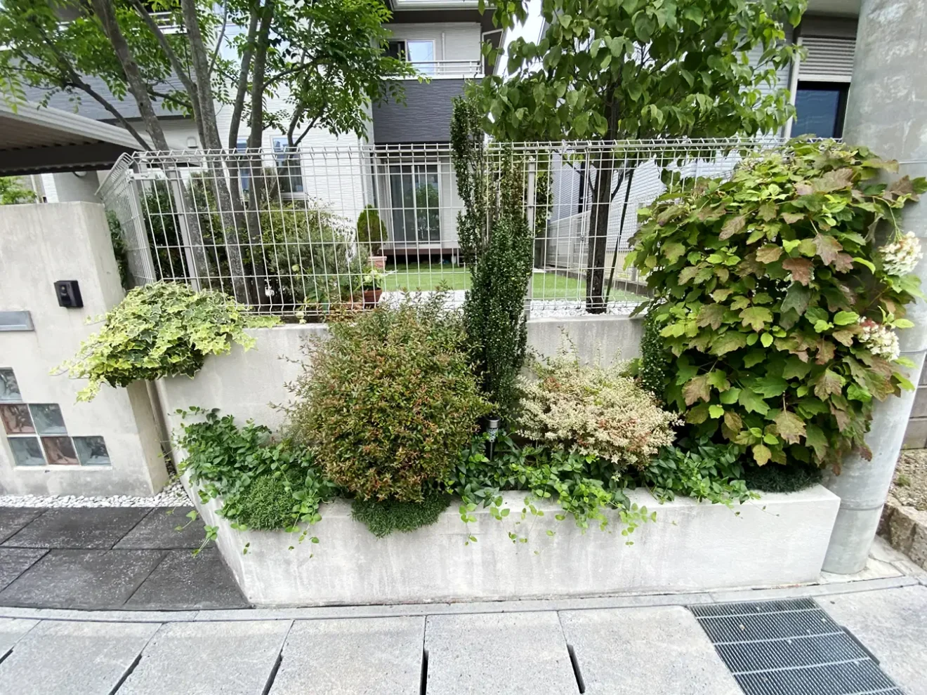 写真：リフォーム前の植栽 - 福田造園の施工事例（愛知県豊田市）