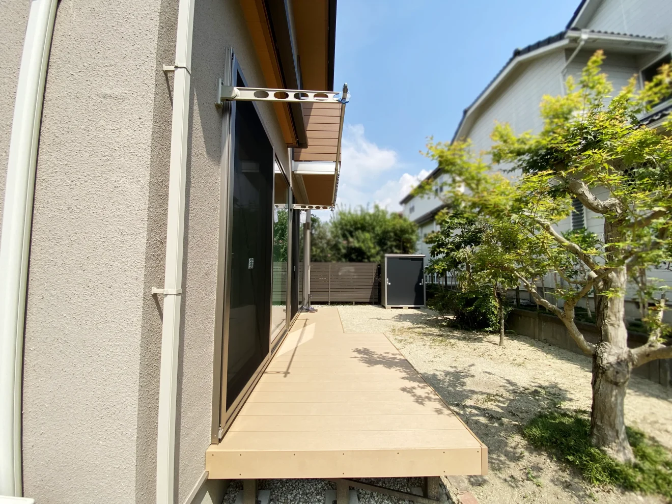 写真：テラス屋根施工前02 - 福田造園の施工事例（愛知県豊田市）