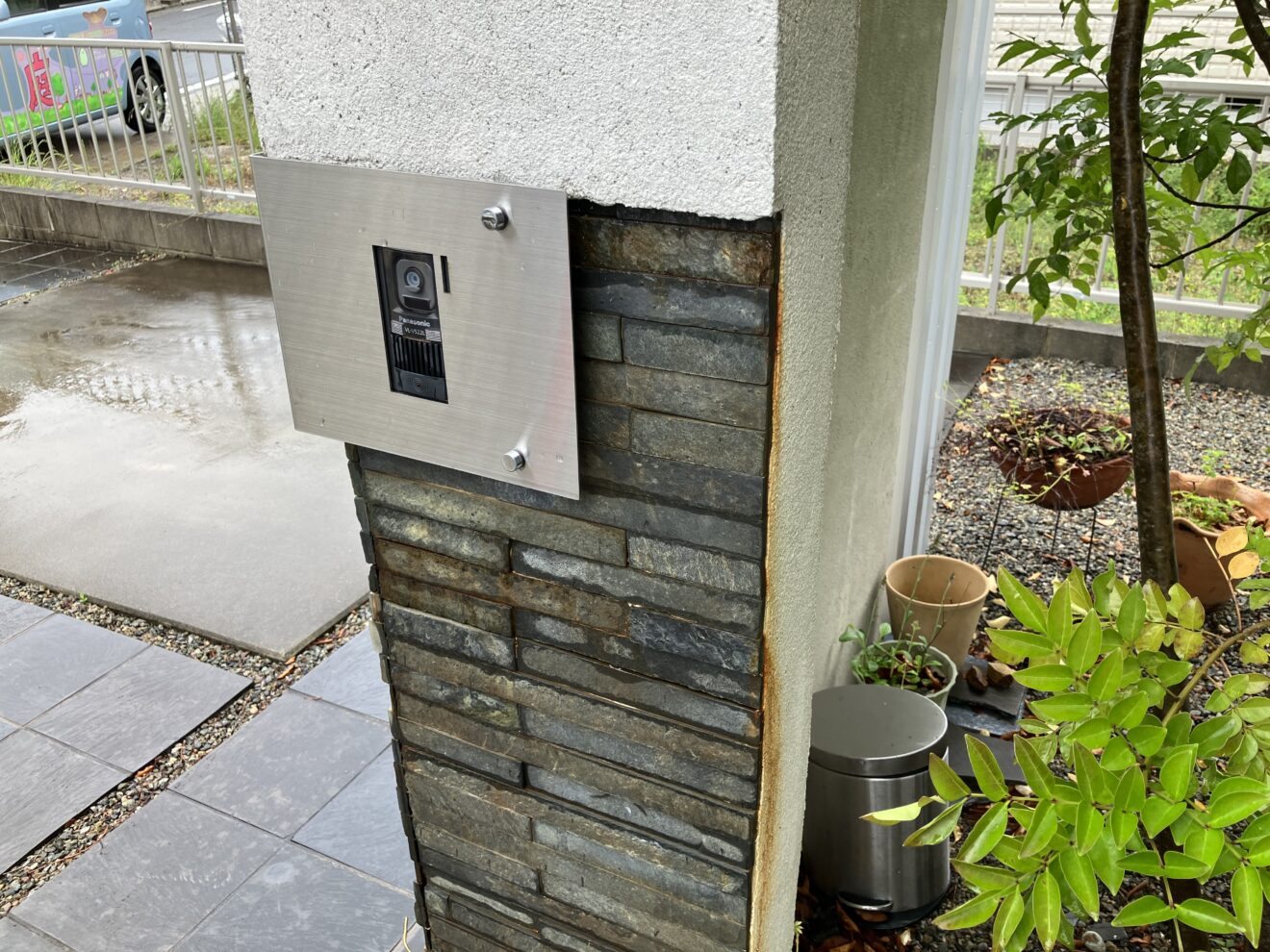 写真：リフォーム前の門塀 - 福田造園の施工事例（愛知県名古屋市）