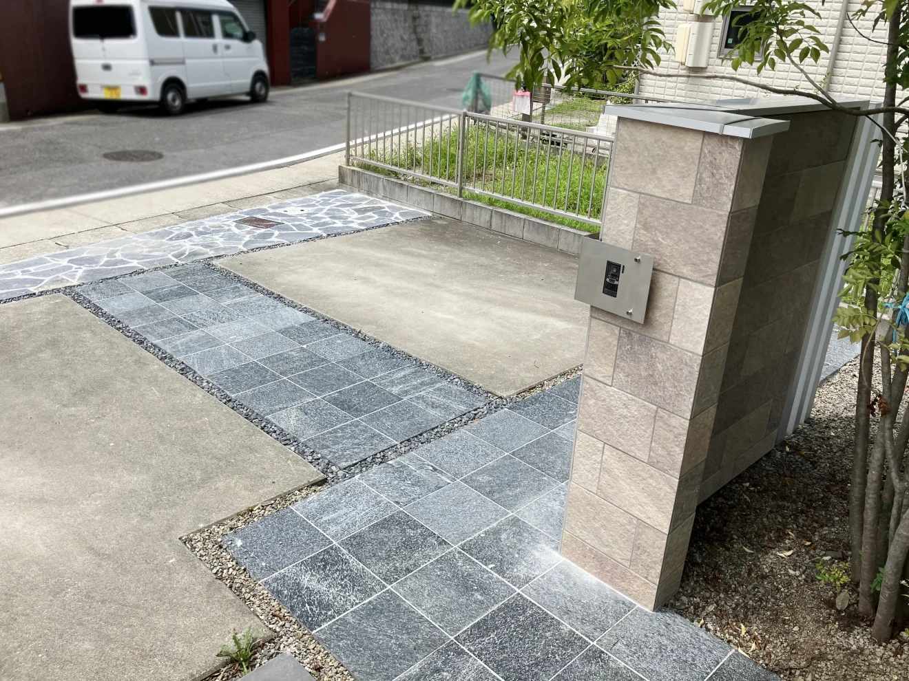 写真：リフォーム後の門塀 - 福田造園の施工事例（愛知県名古屋市）