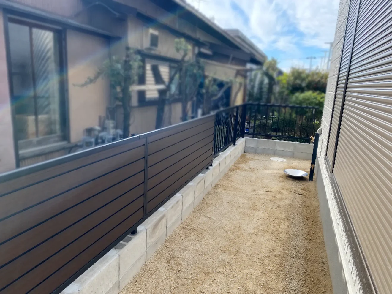 写真：目隠しフェンス - 福田造園の施工事例（愛知県岡崎市）