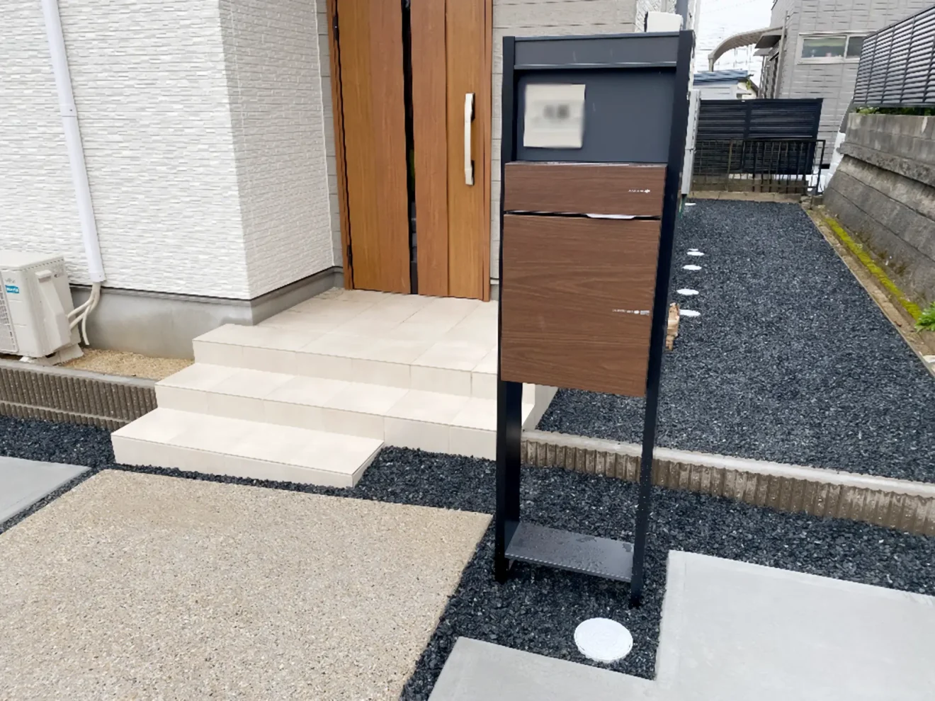 写真：機能門柱 - 福田造園の施工事例（愛知県岡崎市）