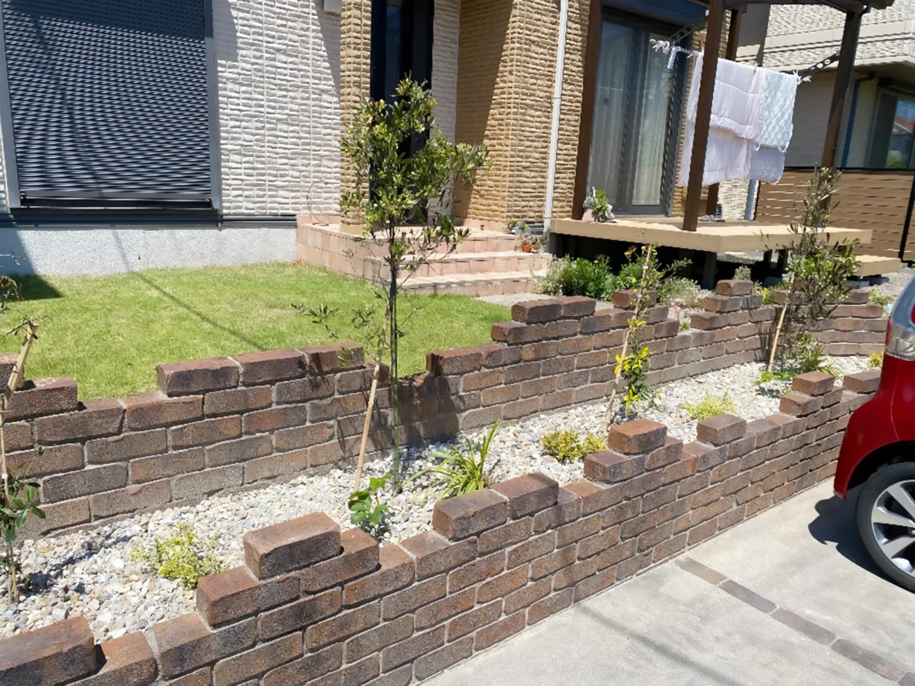 写真：花壇の植栽02 - 福田造園の施工事例（愛知県岡崎市）