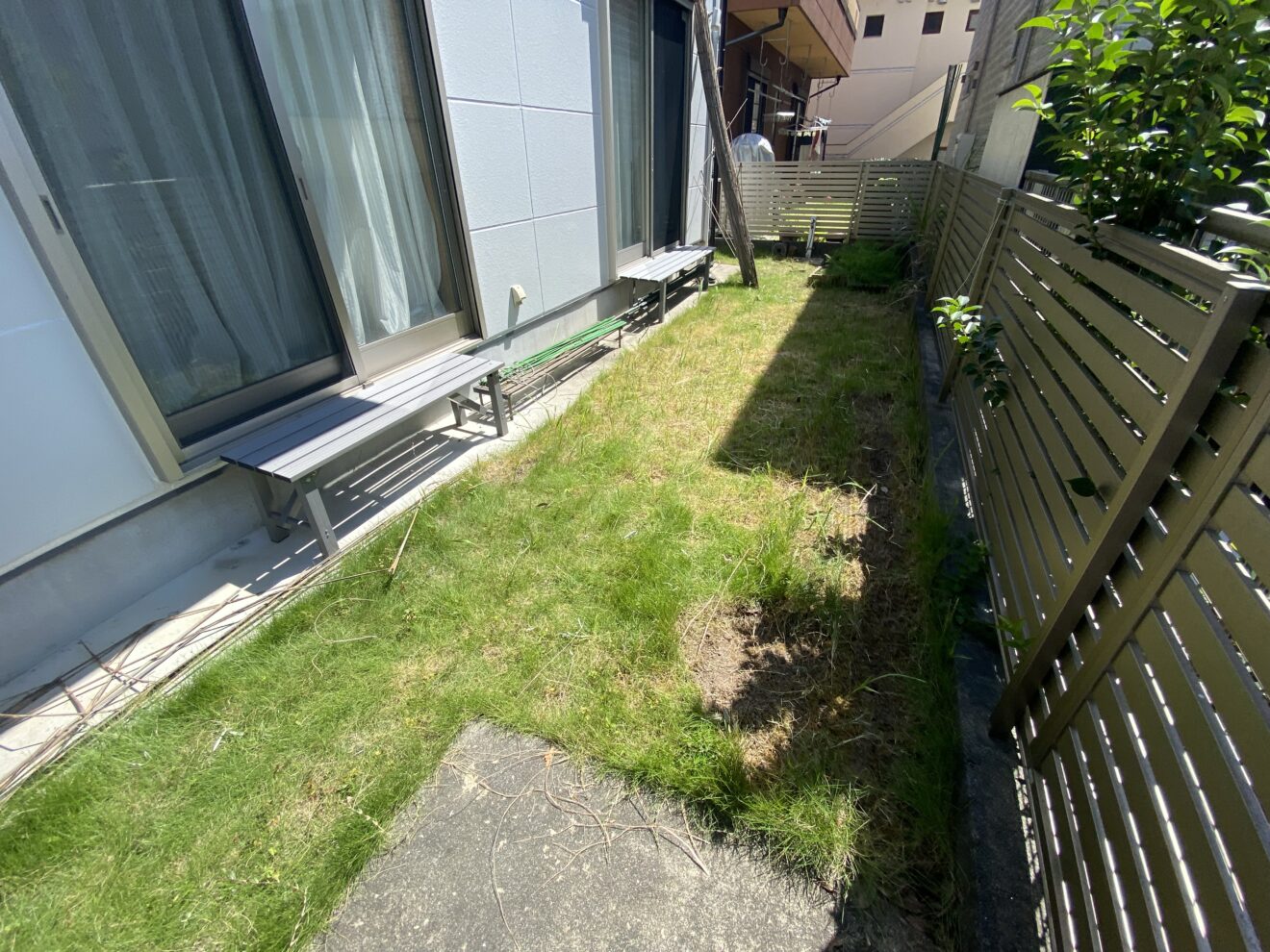 写真：リフォーム前の庭