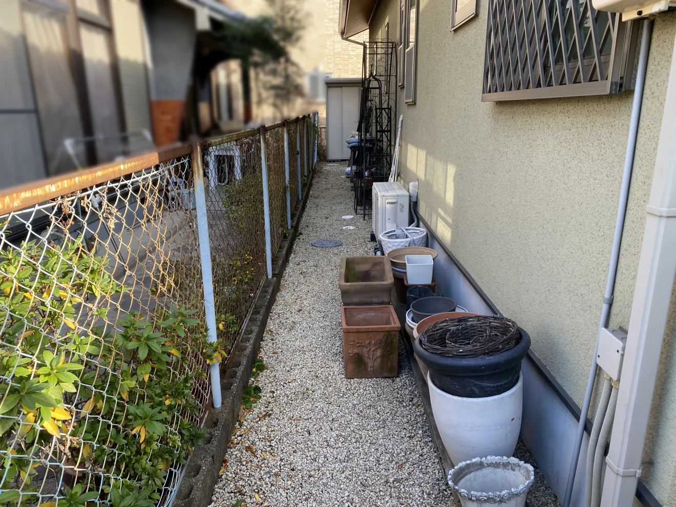 写真：リフォーム前のフェンス02