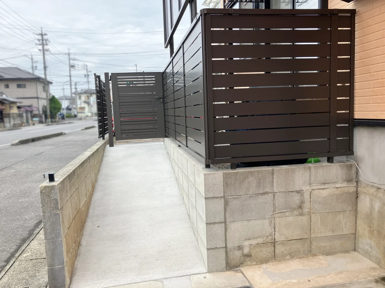 写真：スロープ施工後 - 福田造園の施工事例（愛知県安城市）