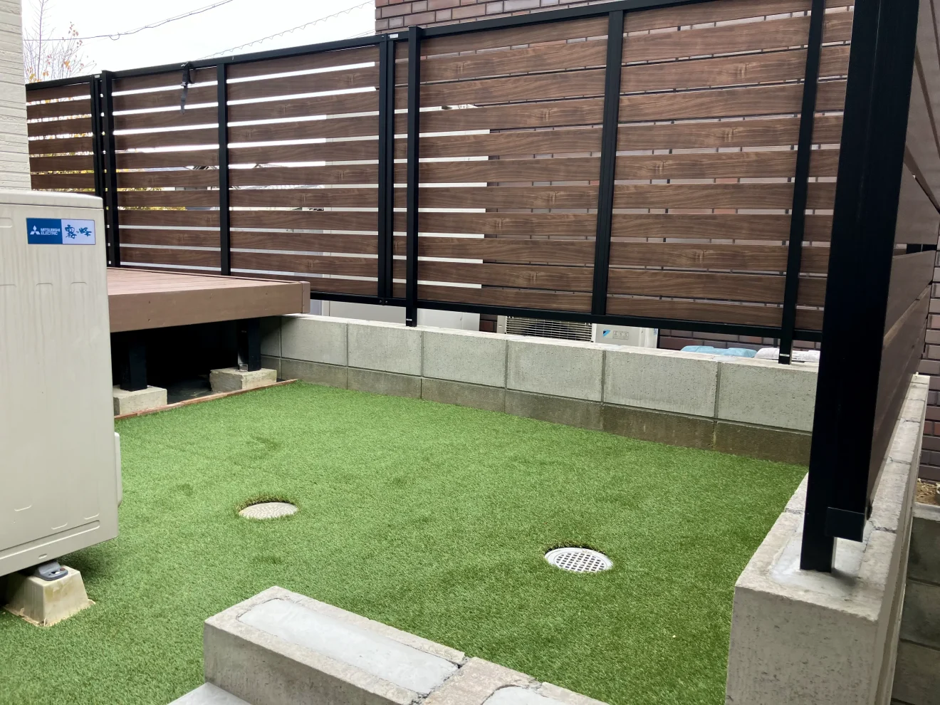 写真：リフォーム後のフェンスと庭 - 福田造園の施工事例（愛知県日進市）