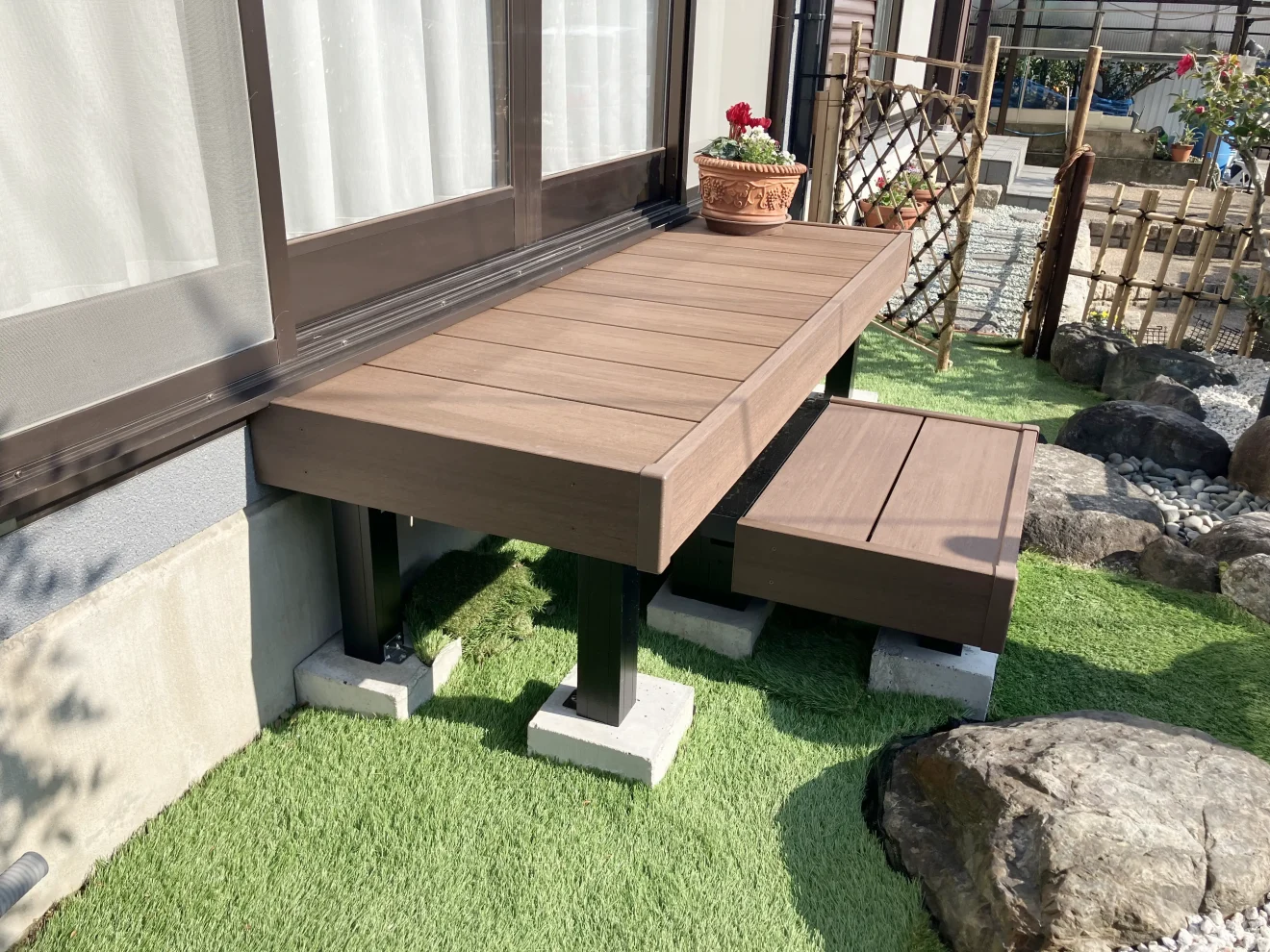 写真：ウッドデッキ - 福田造園の施工事例（愛知県豊田市）