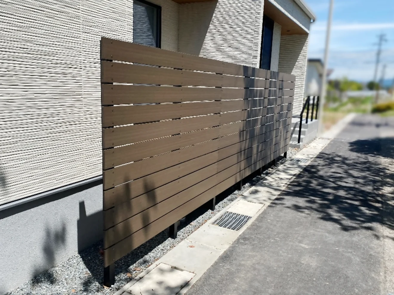 写真：目隠しフェンス - 福田造園の施工事例（愛知県安城市）