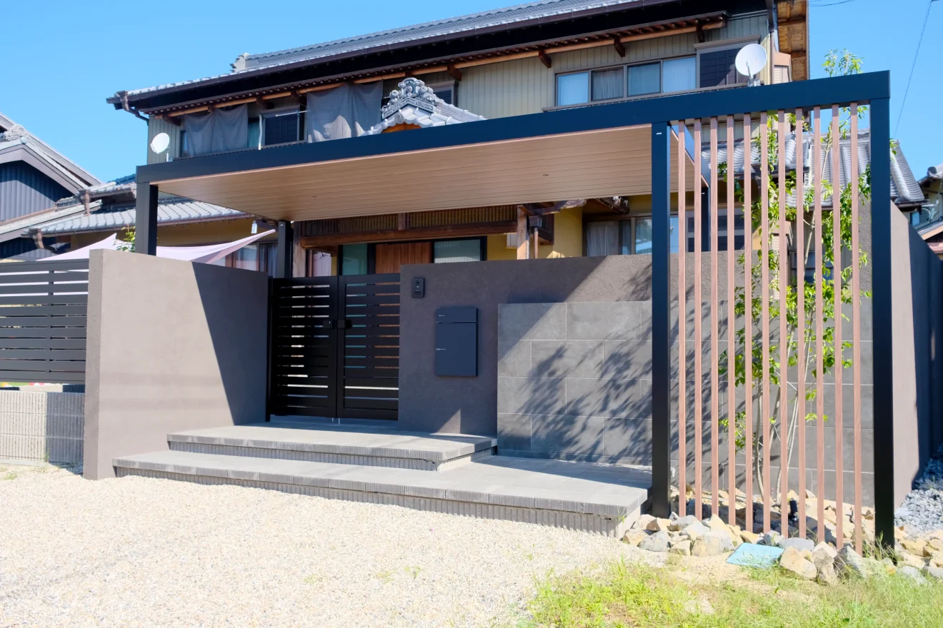 写真：外構全景 - 福田造園の施工事例（愛知県豊田市）