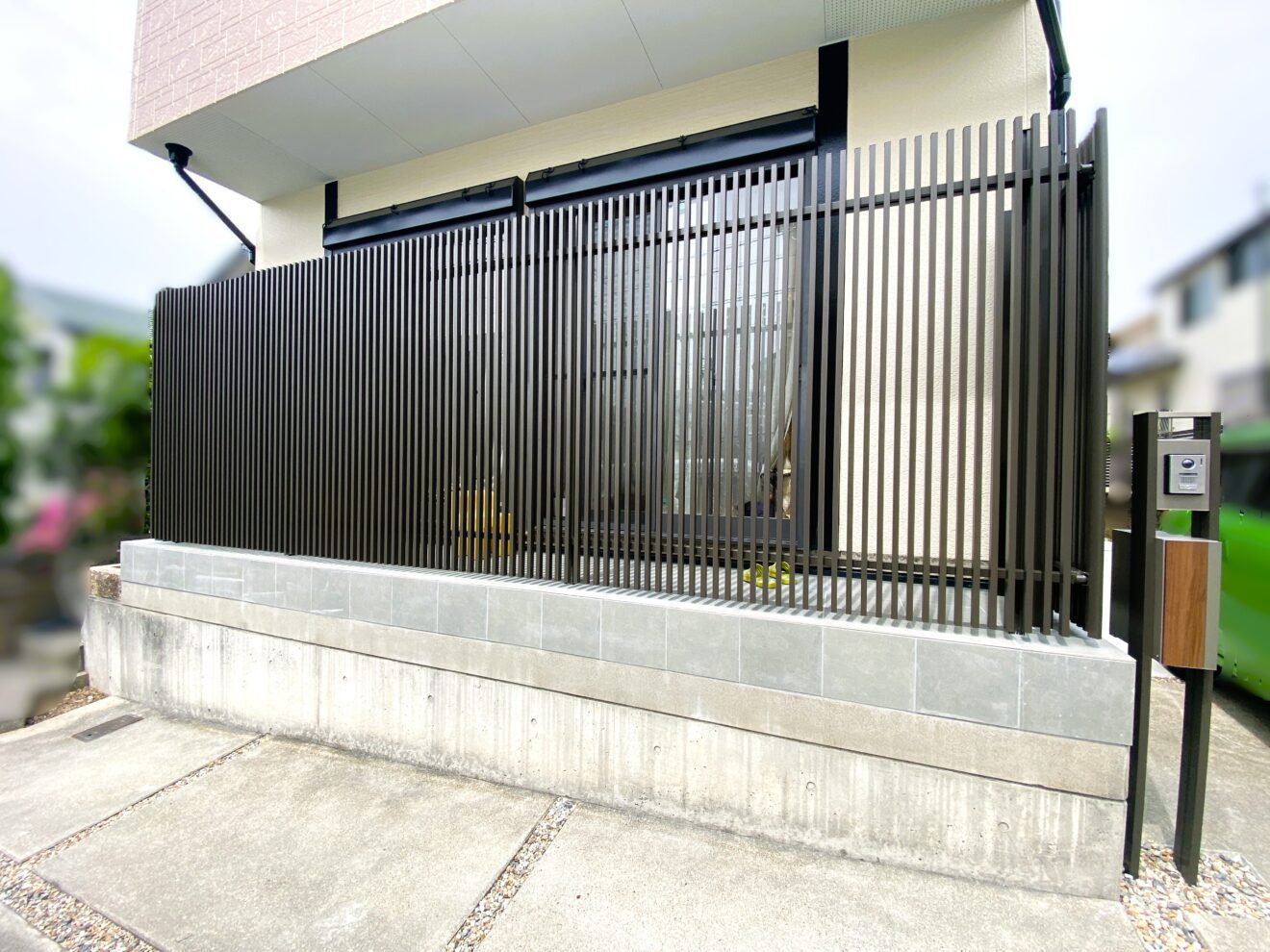 写真：リフォーム後のフェンス