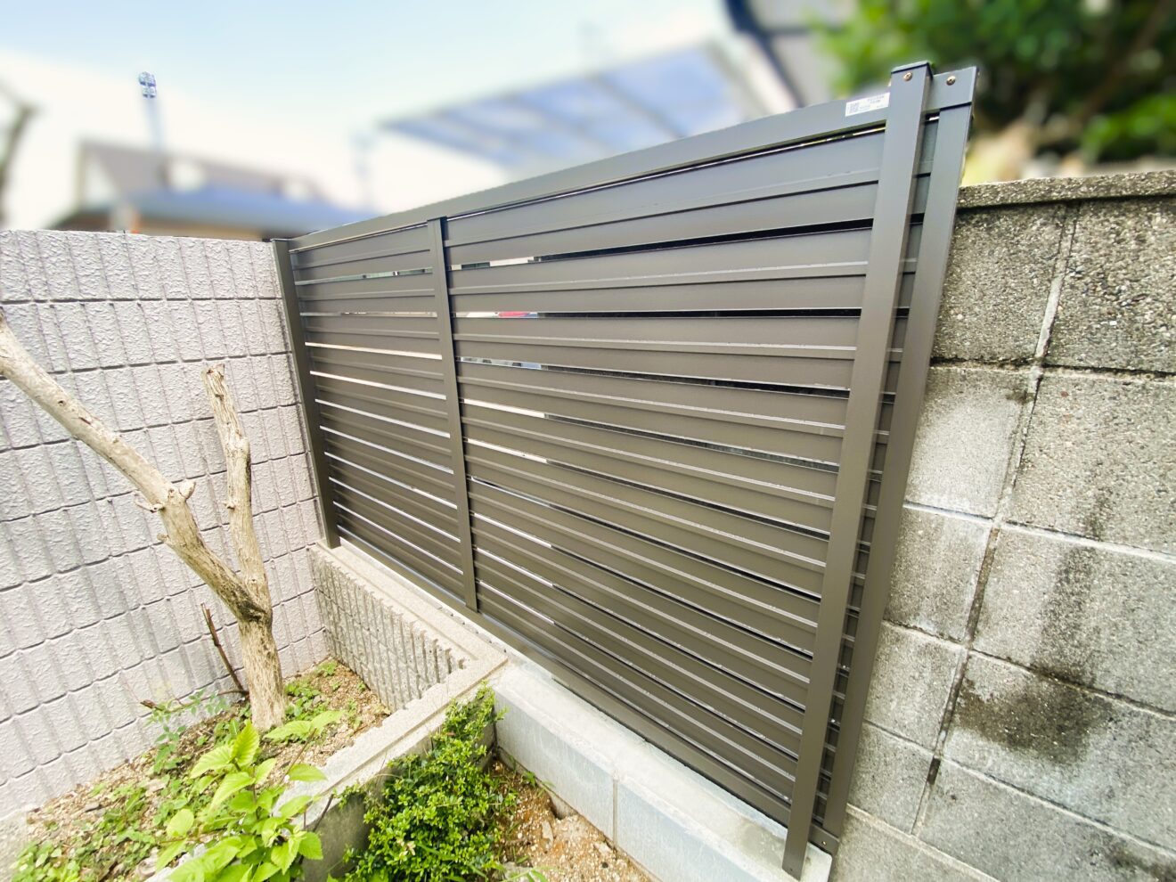 写真：リフォーム後の門塀