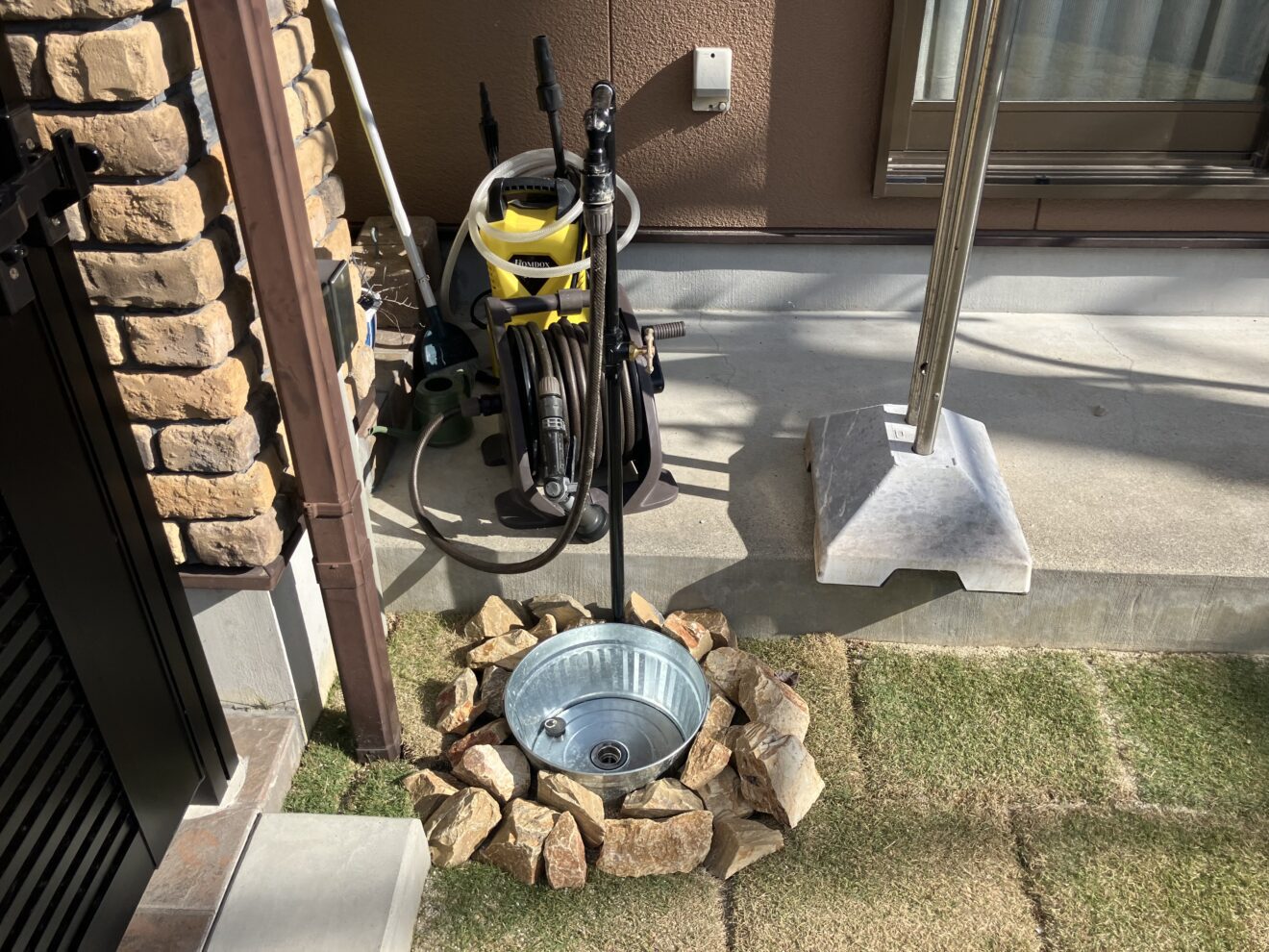 写真：立水栓 - 福田造園の施工事例（愛知県豊田市）