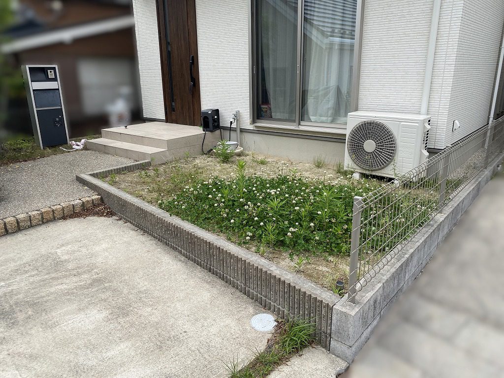 写真：リフォーム前の庭01 - 福田造園の施工事例（愛知県岡崎市）