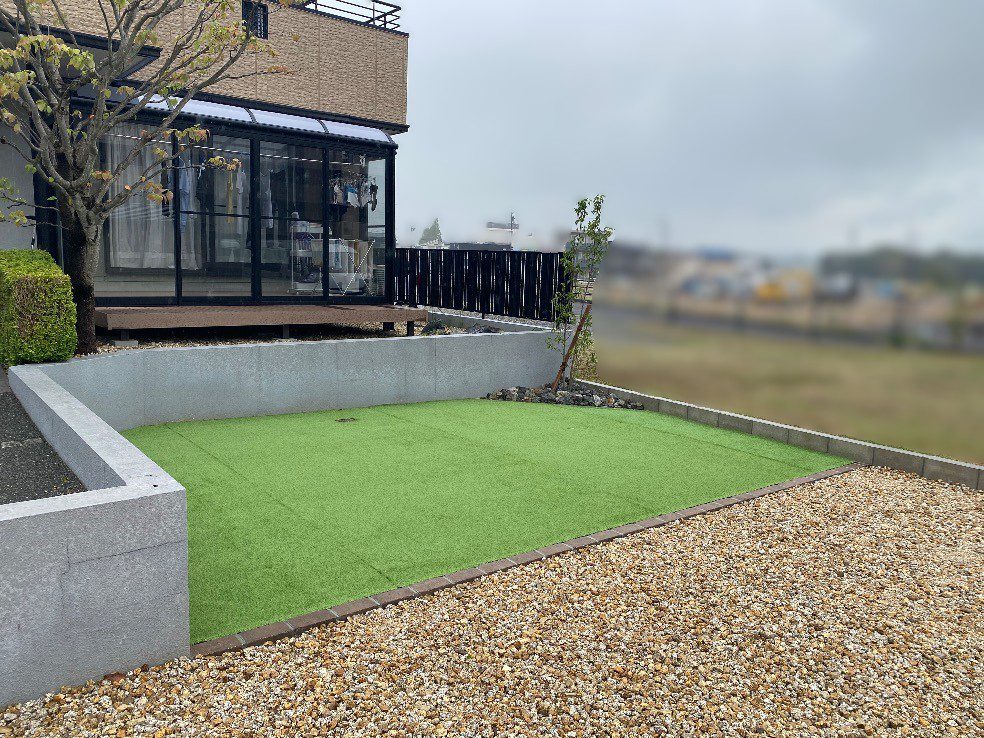 写真：リフォーム後の敷地内 - 福田造園の施工事例（愛知県豊田市）