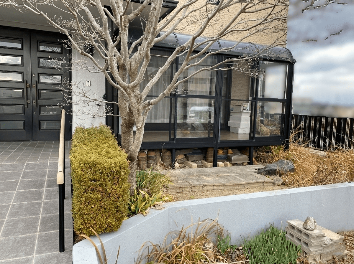 写真：庭とサンルーム - 福田造園の施工事例（愛知県豊田市）