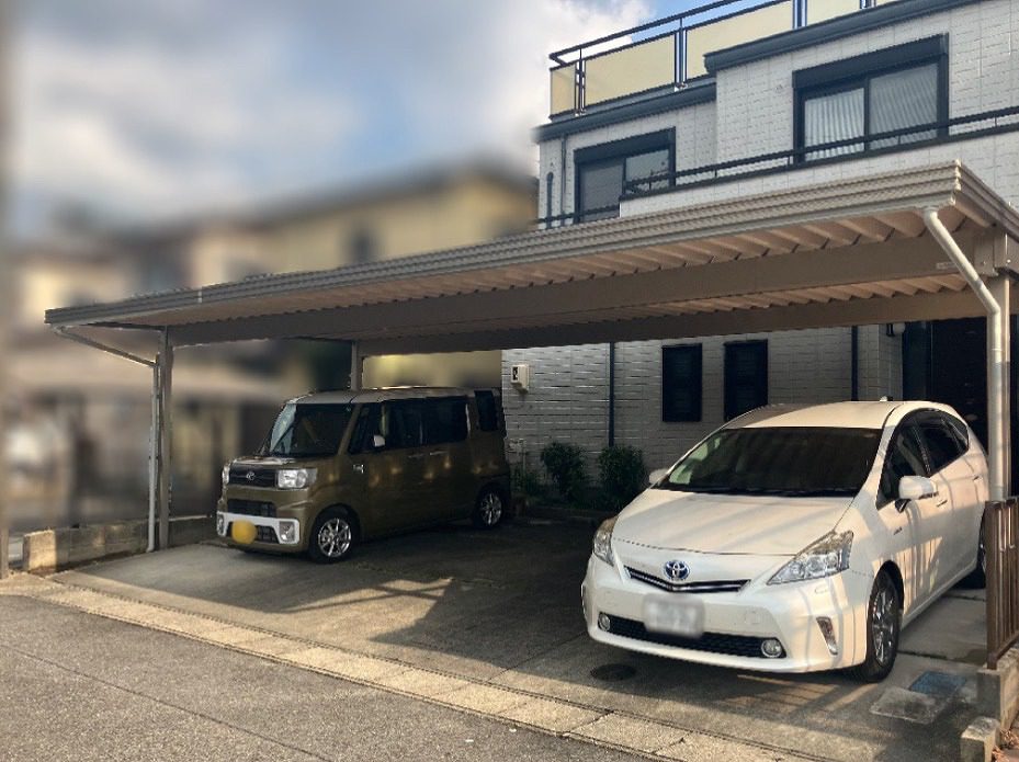 写真：駐車場とカーポート - 福田造園の施工事例（愛知県豊田市）