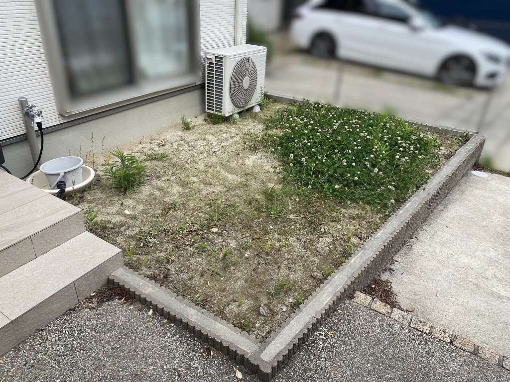 写真：リフォーム前の庭02 - 福田造園の施工事例（愛知県岡崎市）