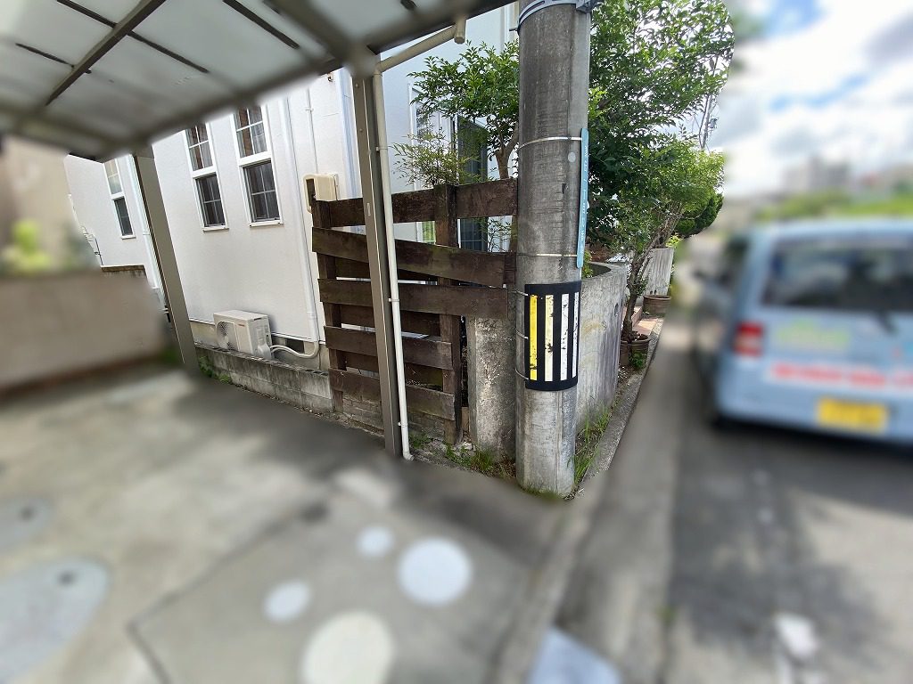 写真：リフォーム前のフェンス02 - 福田造園の施工事例（愛知県岡崎市）