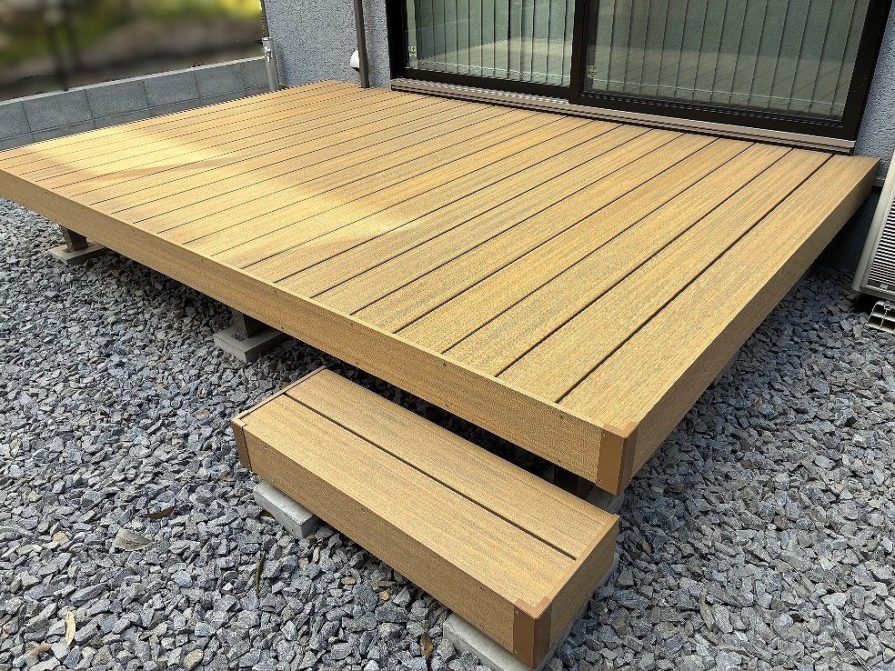 写真：ウッドデッキ- 福田造園の施工事例（愛知県安城市）