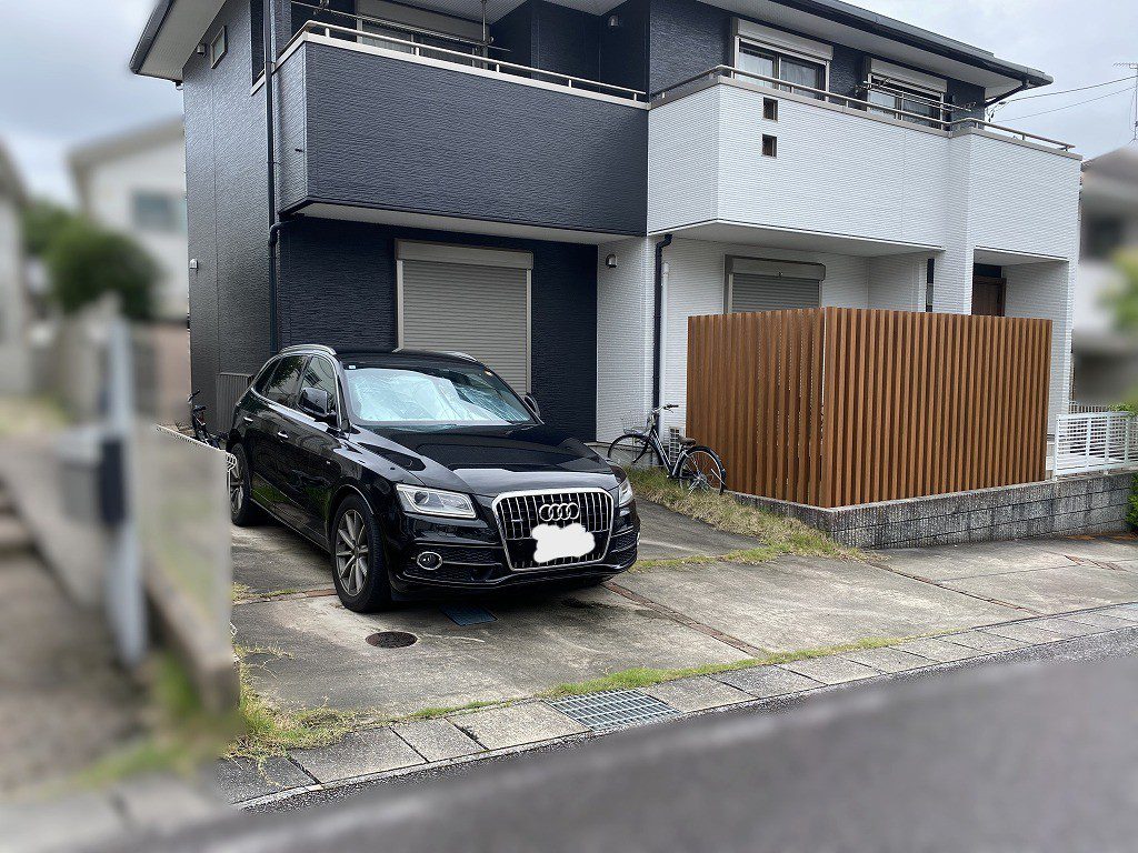 写真：リフォーム前の駐車場02 - 福田造園の施工事例（愛知県豊田市）