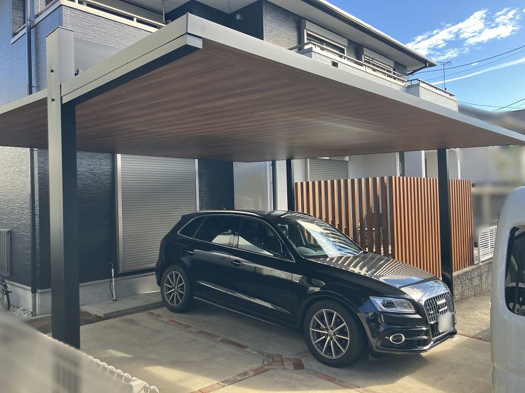 写真：リフォーム後の駐車場02 - 福田造園の施工事例（愛知県豊田市）