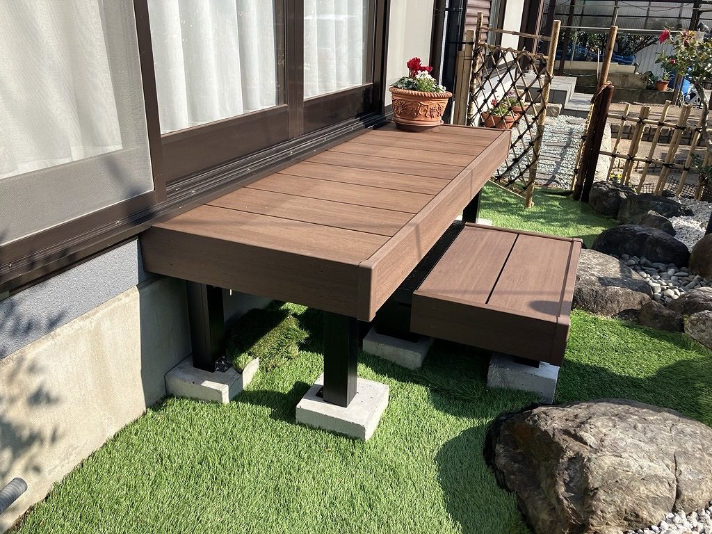 写真：リフォーム後のデッキ04 - 福田造園の施工事例（愛知県豊田市）