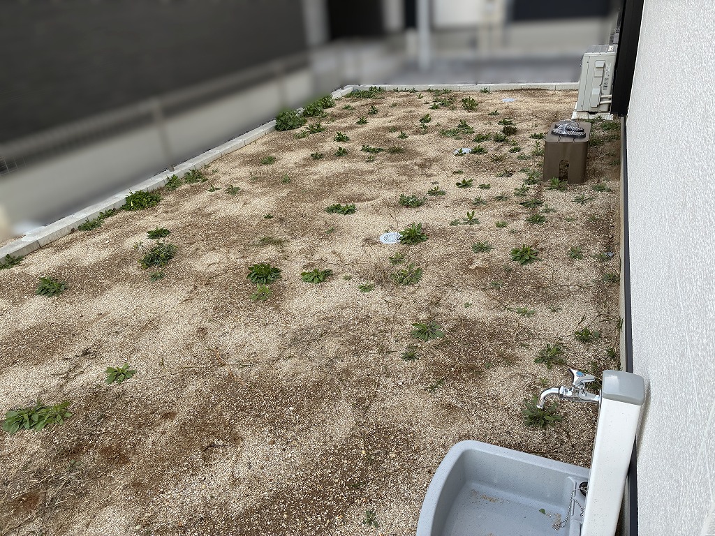 写真：リフォーム前の庭01 - 福田造園の施工事例（愛知県岡崎市）