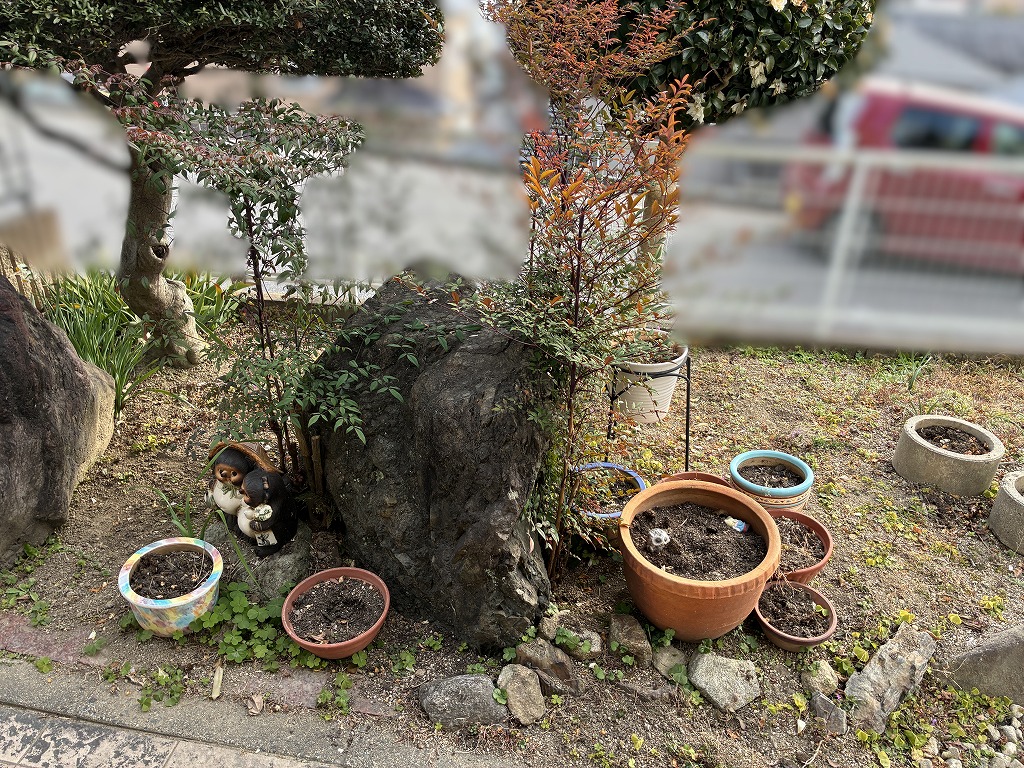 写真：リフォーム前の庭01- 福田造園の施工事例（愛知県岡崎市）