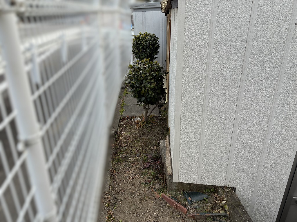 写真：リフォーム前の庭03- 福田造園の施工事例（愛知県岡崎市）