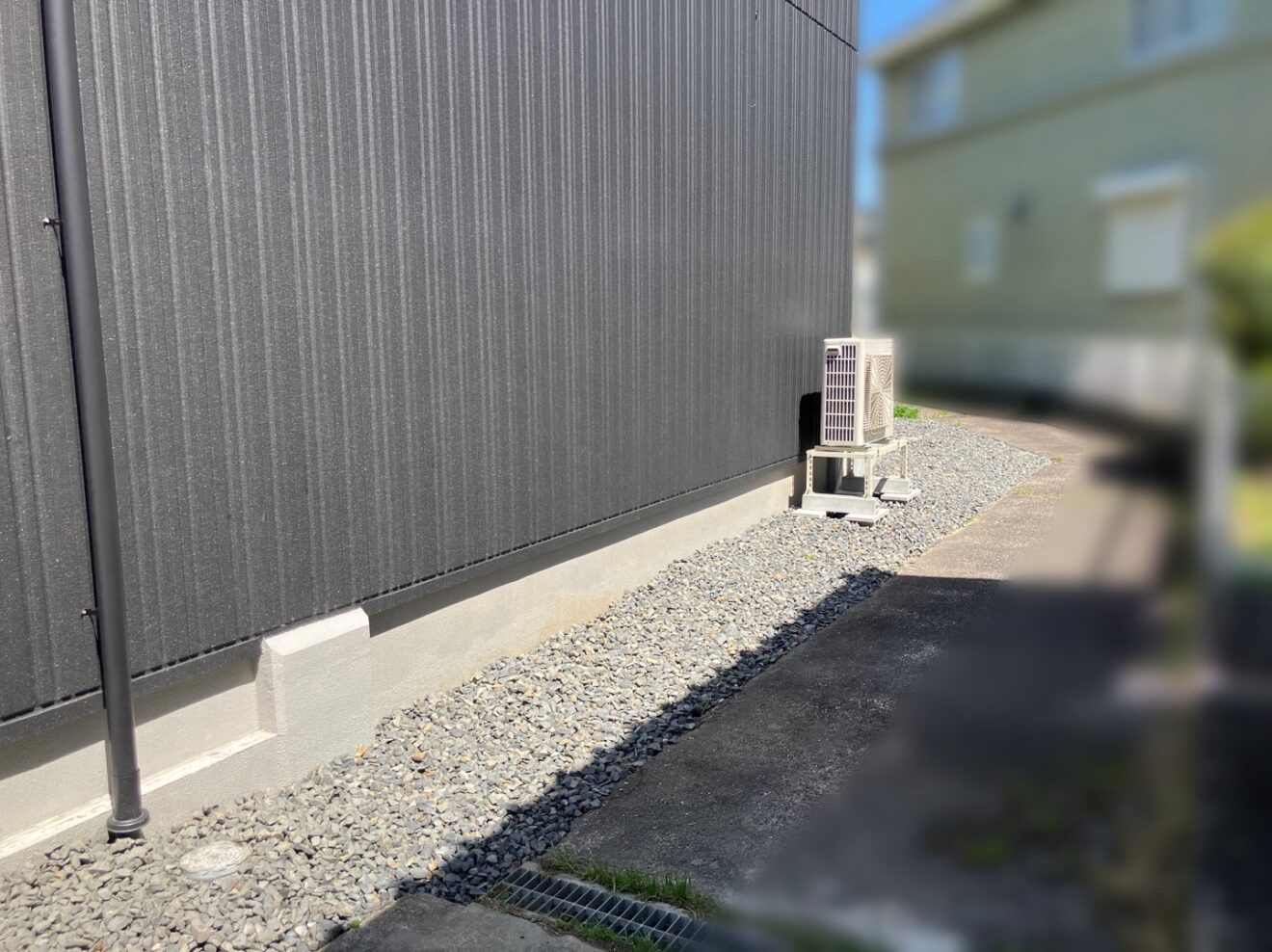 写真：新築外構工事後の雑草対策02- 福田造園の施工事例（愛知県豊田市）