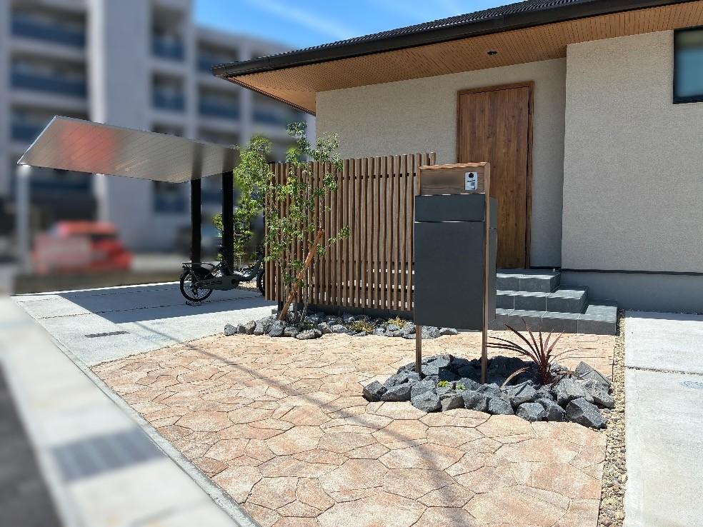 写真：新築外構工事後03 - 福田造園の施工事例（愛知県刈谷市）