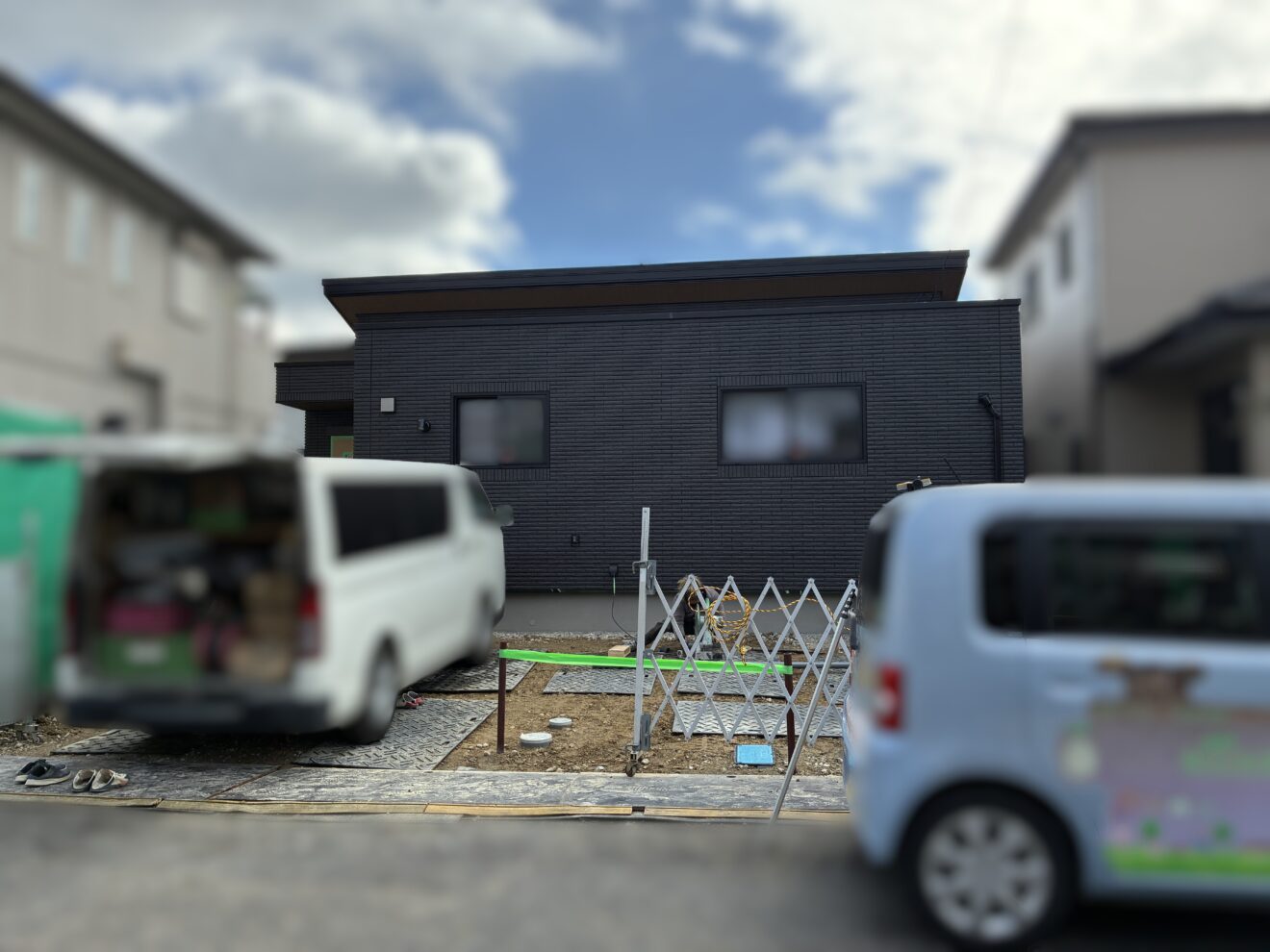 写真：新築外構工事前01 - 福田造園の施工事例（愛知県豊田市）