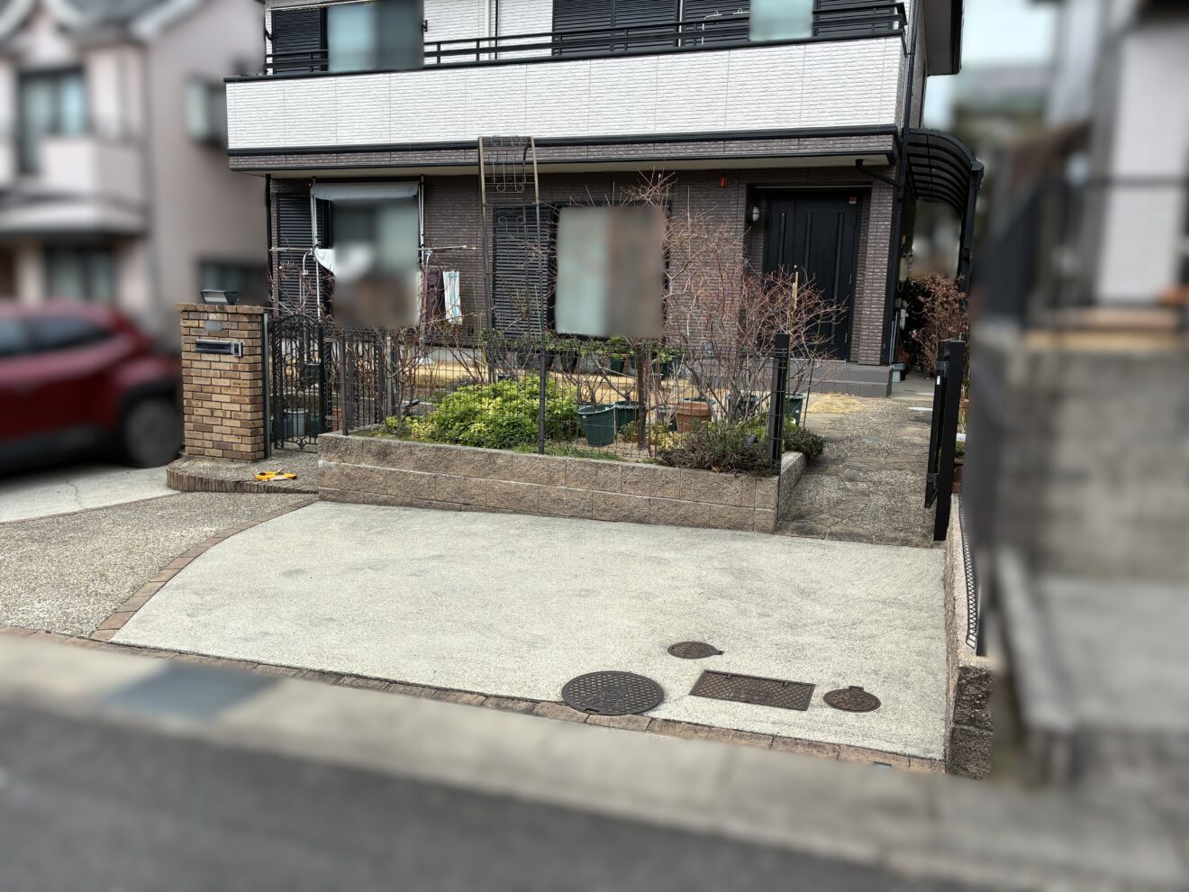写真：リフォーム前の外構01 - 福田造園の施工事例（愛知県みよし市）