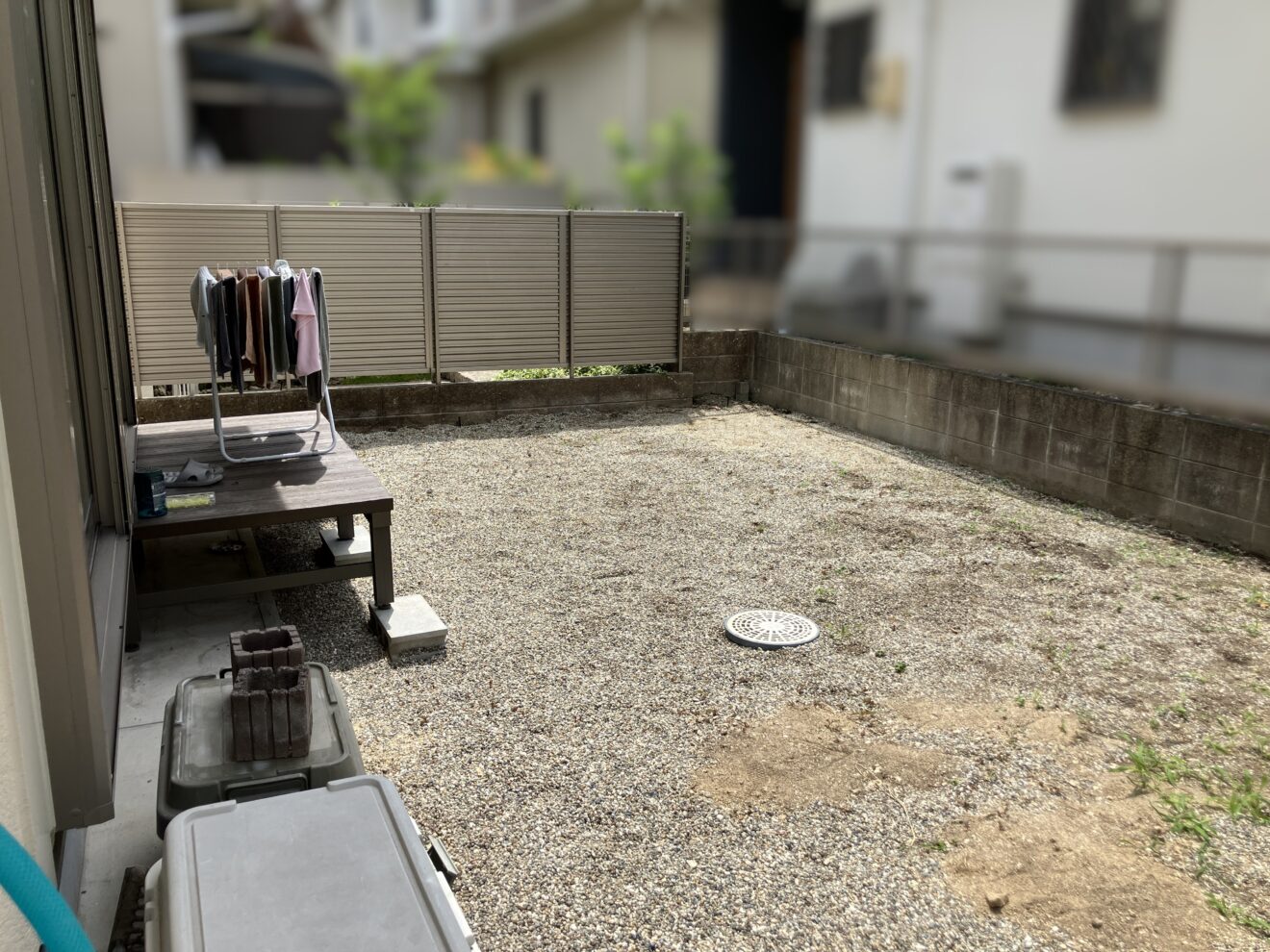 写真：庭リフォーム工事前の外観01- 福田造園の施工事例（愛知県名古屋市）