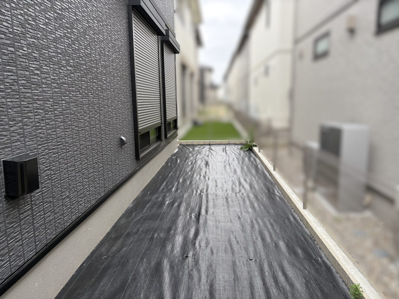 写真：庭リフォーム工事前の外観01- 福田造園の施工事例（愛知県豊明市）