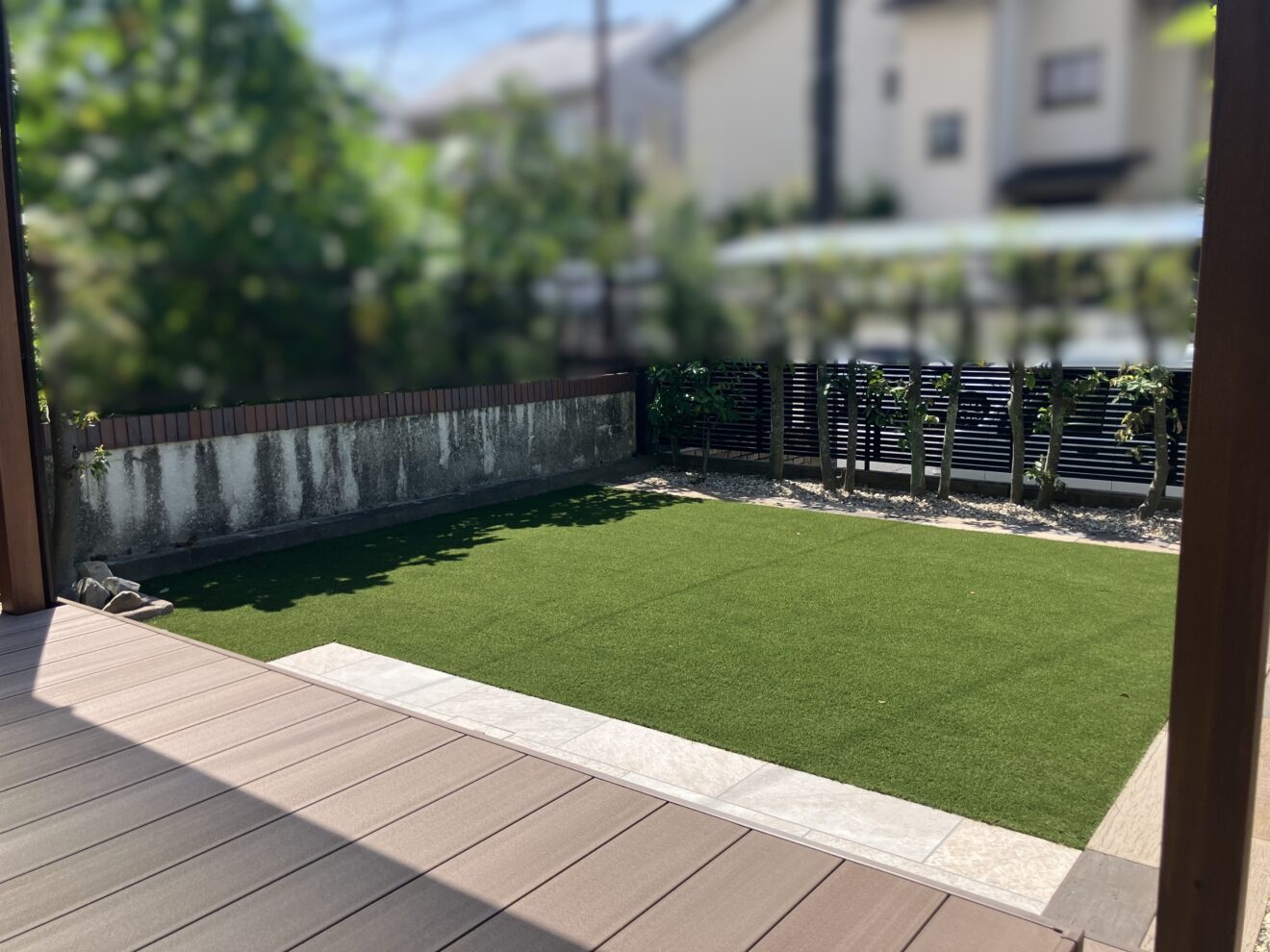 写真：庭リフォーム工事後の外観01- 福田造園の施工事例（愛知県瀬戸市）