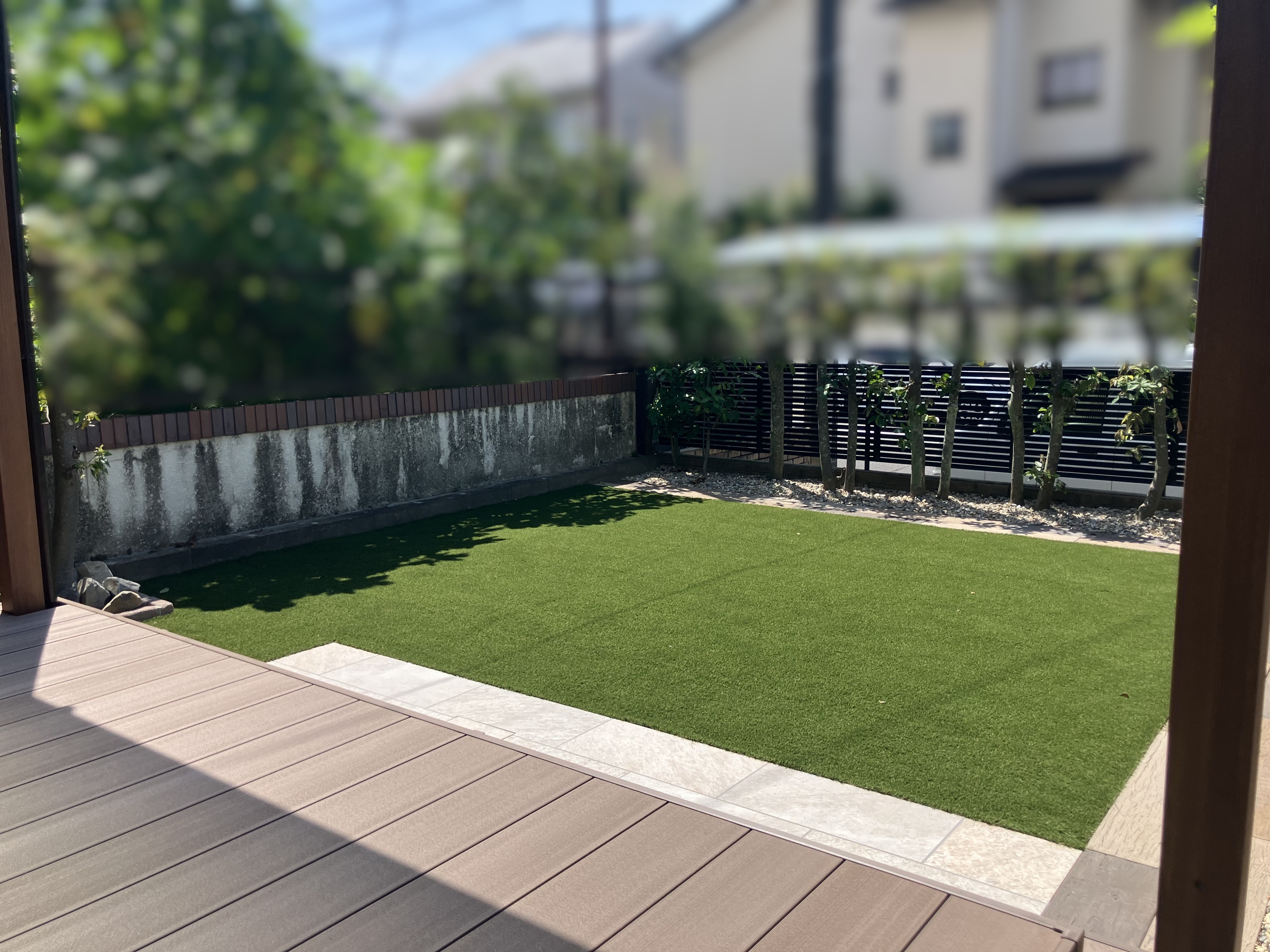 写真：庭リフォーム工事後の外観01- 福田造園の施工事例（愛知県瀬戸市）