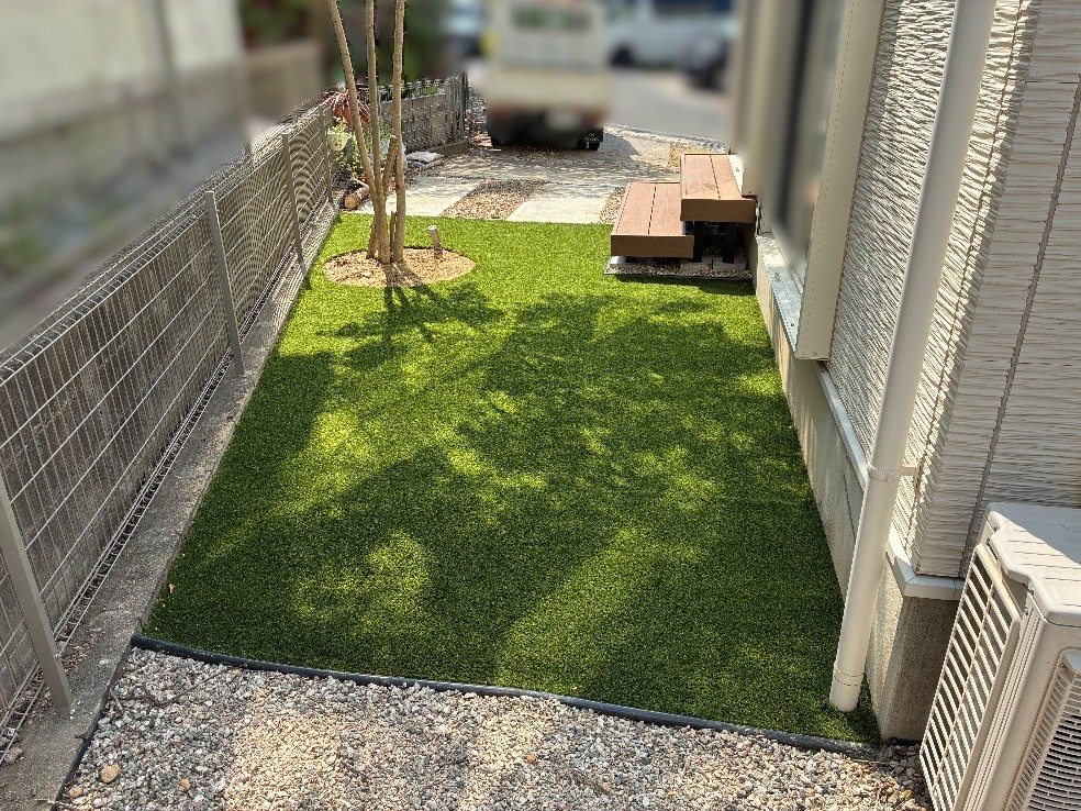 写真：庭リフォーム工事後の外観03- 福田造園の施工事例（愛知県愛知郡）