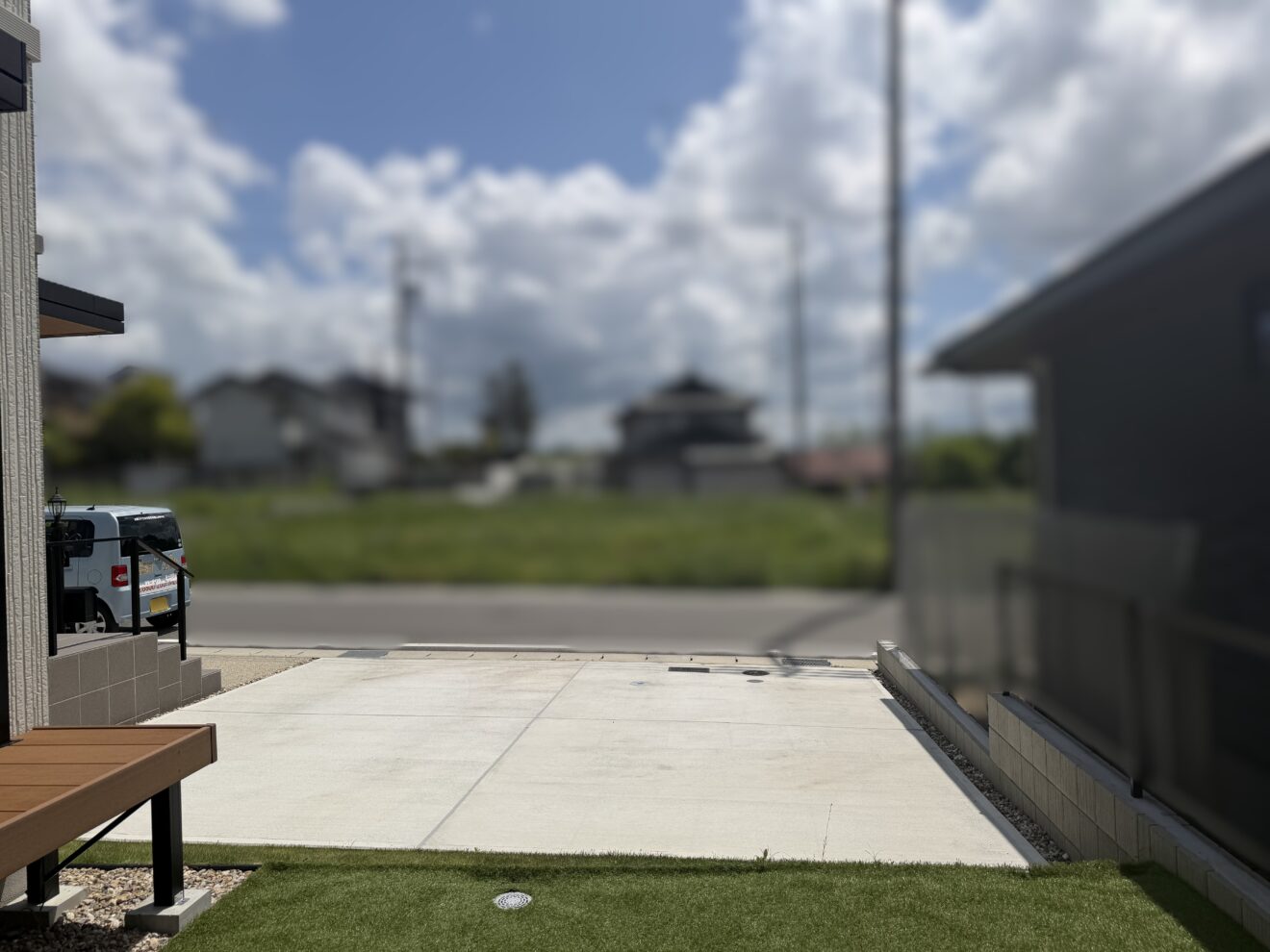 写真：外構リフォーム工事前の外観02- 福田造園の施工事例（愛知県みよし市）